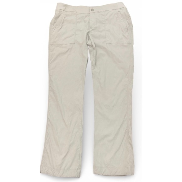 Athleta Pants - Athleta Trekkie Hike Pant Women's Size 16 Beige Lightweight Outdoor Casual